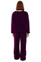 Women's Plum Slogan Heart Wellsoft Pajama Set Functional Durable Quality Aesthetic - 5