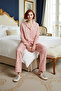 Women's Floral Shirt Collar Long Sleeve Pajama Set Functional Durable Quality Comfortable - 3