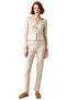 Women's Floral Corded Fabric Pajama Set Functional Durable Quality Comfortable Aesthetic Modern - 4