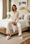 Women's Viscose Shirt and Pipe Leg Pajama Set Functional Durable Quality Comfortable Stylish - 3