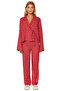 Women's Heart Patterned Viscose Pajama Set Functional Durable Quality Comfortable Aesthetic Stylish - 4