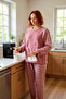 Women's Cute Rabbit Detailed Fleece Pajama Set Functional Durable Quality Comfortable Stylish - 2