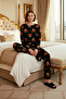 Teddy Bear Printed Long Sleeve Pajamas Set Women's Functional Durable Quality Comfortable Sports - 3