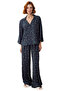Women's Viscose Woven Printed Shirt Pants Pajama Set Functional Durable Quality Stylish - 4