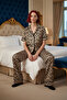 Leopard Print Shirt Collar Pajama Set Women's Functional Durable Quality Comfortable Stylish - 3