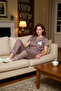 Women's Polka Dot Shirt Pajama Set Mink Printed Functional Durable Quality Aesthetic