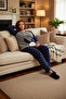 Women's Cute Rabbit Detailed Fleece Pajama Set Functional Durable Quality Comfortable Stylish