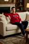 Women's Red Slogan Embroidered Fleece Pajama Set Functional Durable Quality Comfortable Stylish