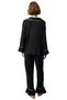 Women's Viscose Woven Shirt and Pants Pajama Set Stylish Detailed Functional Durable Sports - 6