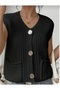 Button Detailed Knitwear Vest - 3