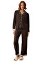 Women's Viscose Shirt and Pipe Leg Pajama Set Functional Durable Quality Comfortable Stylish - 4