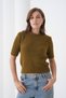 Soft Textured Short Sleeve Regular Fit Knitwear Sweater Aw25Kz0103 - 3