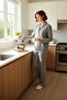 Women's Striped Shirt Collar Knitted Pajama Set Functional Durable Quality Comfortable Casual - 2
