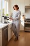 Women's Crew Neck Wide Leg Tracksuit Set Functional Durable Quality Comfortable Sportswear - 3
