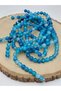 Blue Variegated Agate Stone Strand 6mm – Jewelry & Prayer Bead Design Bead (27895) - 2