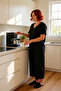 Women's V-Neck Corded Fabric Knitted Pajamas Set Functional Durable Quality Comfortable Aesthetic Stylish - 3
