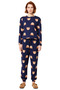 Women's Teddy Bear Pajama Set Long Sleeve Crew Neck Functional Durable Quality Comfortable - 4