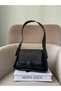 Women's Black Stone Day and Night Shoulder Bag - 7