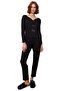 Women's Polka Dot V-Neck Long Sleeve Pajama Set Functional Durable Quality Comfortable Stylish - 4