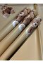 Coffee 57X57 cm Stylish Wrapping Paper with Bear Figure – 4 Pieces for Flower Bouquets and Gift Packaging - 3