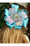 Luxury Design Large Satin Layered Cute Cloud Pattern Glitter Fancy Automatic Clip Women Children Hairpin - 2