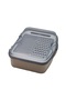 Grater with Lid and Bowl Fruit Vegetable Slicer Ideal Size for Salad Meal Preparation Cutting - 3
