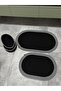 Serra 4-Piece Bathroom Set – 2 Oval Mats & 2 Oval Baskets, Natural Rope Weaving, Handmade - Premium - 2