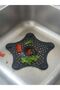 Starfish Sink Strainer, Sink Stopper, Silicone Strainer 1 Piece White 1 Piece Black