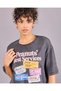 Women Charcoal Peanuts Oversized T-Shirt - 4