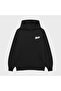 Unisex Stw Embossed Rubber Logo Printed 3 Thread Ş Fleece-Lined Hoodie Sweatshirt - 2