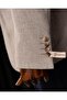 Italian style s Slim Fit quilted turn-down collar bag pocket jacket gray t15120 - 5