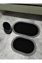 Serra 4-Piece Bathroom Set – 2 Oval Mats & 2 Oval Baskets, Natural Rope Weaving, Handmade - Premium - 3