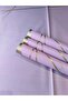 Lilac 57X57 cm Gold Screen Patterned Geometric Framed Wrapping Paper for Bouquets and Gifts 4 Pieces - 4