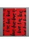 Black Gilded Packaging Paper with the Word'Love' Written on It on a Red Background |   Bouquet & Gift Package 57X57 4 Pieces