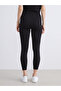 Alita City with a Difference, Lcwaikiki Maternity Black Ribbed Plain Leggings - 4