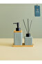 Luxury |   Lotion |   Luxury Bathroom Set, Ceramic Liquid Soap Dispenser, Ceramic Room Fragrance Bottle, Bamboo Tray
