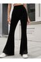 Women's High Waist Flared Velvet Pants