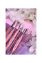 Professional Nail Care Manicure Set with Bag Pink Color 12 Pieces () - 5
