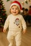 New Year's Themed Baby-Child 2-Piece Tracksuit Set (Sweatshirt-Elastic Waist Sweatpants) - 3