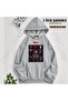 سويت شيرت Slipknot v25 مطبوع بغطاء رأس (خيطين)