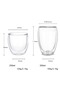 Set of two glass cups, size 350ml - 4