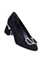Modamia 301 Black 6 cm Women's Heeled Shoes