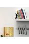Cliffhanger Hidden Metal Bookend - Heavy Duty Decorative Book Holder - 7