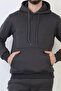 Plain Hooded Three Thread Sh Fleece-Lined Men's Tracksuit Set - 6