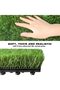𝐎𝐧𝐞𝐃𝐜𝐨𝐫 Interlocking Artificial Grass Tiles – 30x30 cm Snap-Together Turf Mat - 8