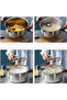 24CM Stainless Steel Cookware Set Glass Lid Multi-purpose Double Handle Design Pot - 7