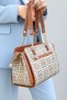 Women's Polo 4-Compartment Chain Detail Long Crisscross Straps & Clutch Bag 4040 (23x19 CM) - 3