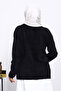 Black V-Neck Angora Soft Cardigan - 3