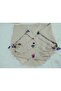 100% Cotton Ezgi Scarf with Floral Pattern Motifs and Beaded Crochet Writing, Kerchief, Mevlit Shawl - 5