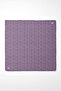 Lilac Mini Letter Detail Twill Silk Scarf-0926 - 4